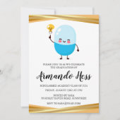 Uitnodigingen voor afstuderen in de apotheek (Voorkant)