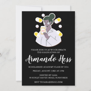 Uitnodigingen voor afstuderen in de apotheek