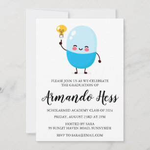 Uitnodigingen voor afstuderen in de apotheek