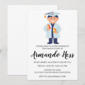 Uitnodigingen voor afstuderen in de apotheek (Voorkant / Achterkant)