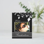 Uitnodigingen voor afstuderen van Black Open House (Staand voorkant)