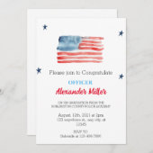 Uitnodigingen voor afstuderen van de politie of pe (Voorkant / Achterkant)