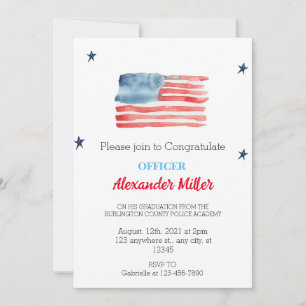 Uitnodigingen voor afstuderen van de politie of pe