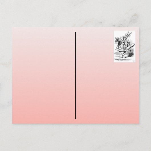 Uitnodigingen voor Alice en Wonderland (Achterkant)