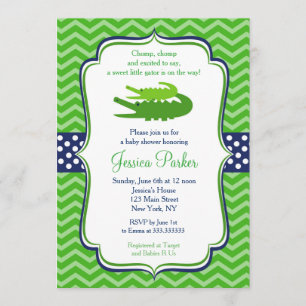 Uitnodigingen voor Alligator Baby Shower