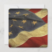 Uitnodigingen voor Amerikaanse vlag Music Wedding (Achterkant)