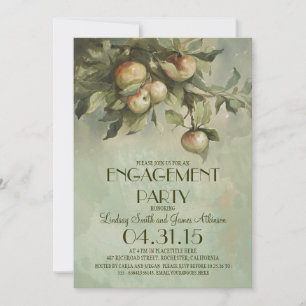 Uitnodigingen voor Apple Tree Engagement Party