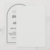 Uitnodigingen voor artsweddenschappen (Voorkant / Achterkant)