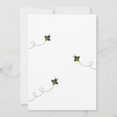 Uitnodigingen voor baby-bijendouches (Achterkant)