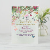 Uitnodigingen voor baby shower (Staand voorkant)
