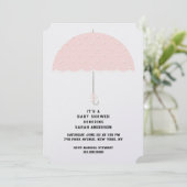Uitnodigingen voor baby shower (Staand voorkant)