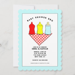 Uitnodigingen voor Baby Shower BBQ