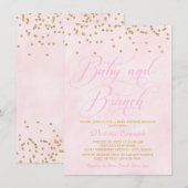 Uitnodigingen voor baby shower brunch (Voorkant / Achterkant)