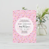 Uitnodigingen voor baby sprinkle (Staand voorkant)