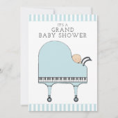 Uitnodigingen voor babyborrel voor jongen (Voorkant)