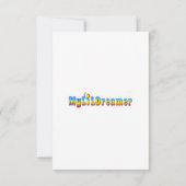 Uitnodigingen voor babydouches (Achterkant)