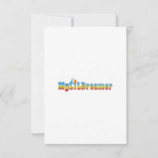 Uitnodigingen voor babydouches (Achterkant)