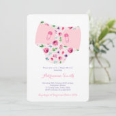 Uitnodigingen voor Babydouches, Daper & Wipes Show (Staand voorkant)