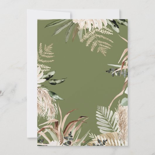 Uitnodigingen voor babyfeest Dinosaur Boy (Achterkant)