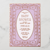 Uitnodigingen voor babyshower genderneutrale laven (Voorkant)