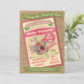 Uitnodigingen voor babyshower voor startpakket (Staand voorkant)