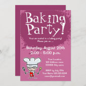 Uitnodigingen voor bakende partijen | Aangepaste u (Voorkant / Achterkant)