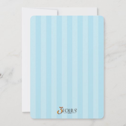 Uitnodigingen voor Balloon Sky Birthday Party (Achterkant)