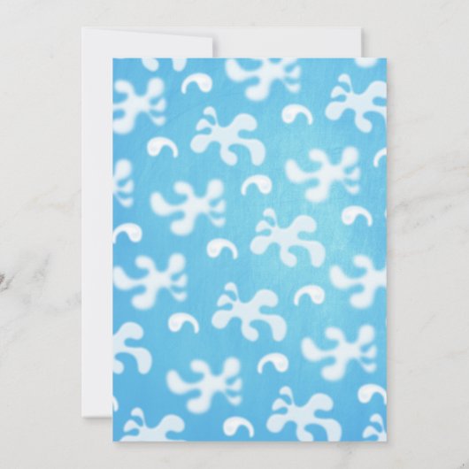 Uitnodigingen voor bananenboot verjaardagsfeest (Achterkant)