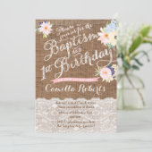 Uitnodigingen voor baptisme en geboorte, 1e verjaa (Staand voorkant)