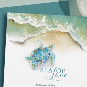 Uitnodigingen voor Beach Bridal Shower | Zeeen sch