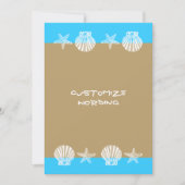 Uitnodigingen voor beach bruiloft - sjabloon (Voorkant)