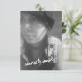 Uitnodigingen voor begrafenissen van zonsopgang to (Staand voorkant)