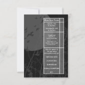 Uitnodigingen voor begrafenissen van zonsopgang to (Achterkant)