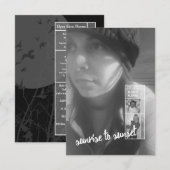 Uitnodigingen voor begrafenissen van zonsopgang to (Voorkant / Achterkant)