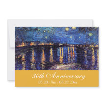 Uitnodigingen voor beroemde kunst-verjaardagsfeest