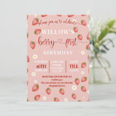 Uitnodigingen voor Berry's Eerste Verjaardagsfeest (Staand voorkant)