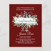 Uitnodigingen voor Bevestiging Eucalyptusgroen (Voorkant)