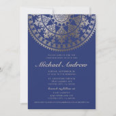 Uitnodigingen voor bevestiging | Gold Foil Mandala (Voorkant)