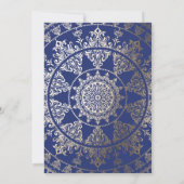 Uitnodigingen voor bevestiging | Gold Foil Mandala (Achterkant)