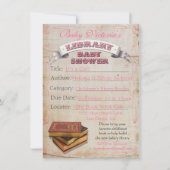 Uitnodigingen voor bibliotheekbaby's (Voorkant)