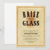 Uitnodigingen voor bierproeverijfeest (Voorkant / Achterkant)