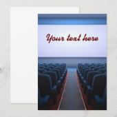 Uitnodigingen voor bioscoop (Voorkant / Achterkant)