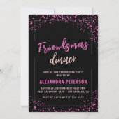Uitnodigingen voor Black Friendsmas diner  (Voorkant)