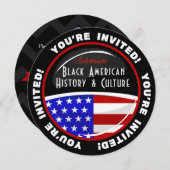  uitnodigingen voor Black History Event (Voorkant / Achterkant)