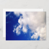 Uitnodigingen voor Blauwe Lucht & Wolken (Voorkant / Achterkant)