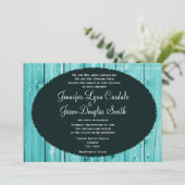 Uitnodigingen voor Blauwgroen bruinwasserij in Rus (Staand voorkant)