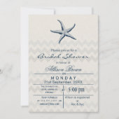 Uitnodigingen voor Blue Chevron Starfish Beach bru (Voorkant)