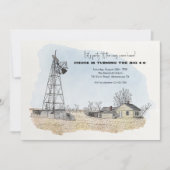 Uitnodigingen voor boerderijfeest (Voorkant)