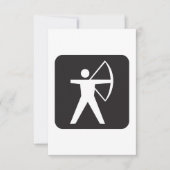 Uitnodigingen voor boogschieten (Voorkant)