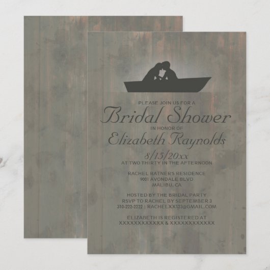 Uitnodigingen voor bootbundel in landen (Voorkant / Achterkant)